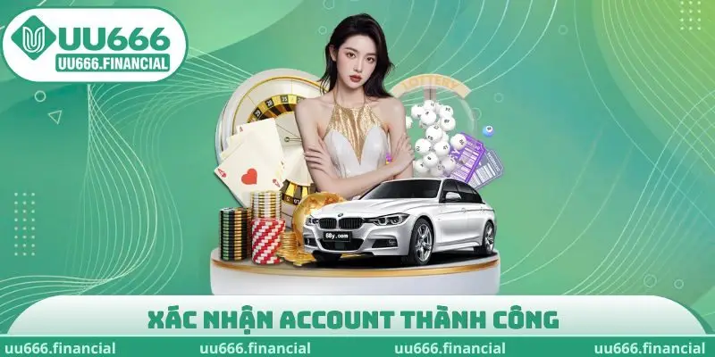 Xác nhận account thành công